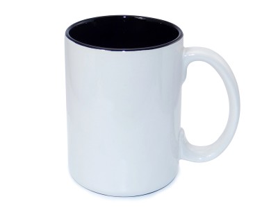 15oz Two-Tone Color Mug(Inside Only) Black