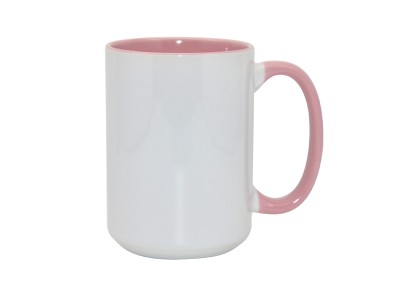 15oz Two-Tone Color Mug(Inside Only) Pink