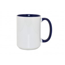 15oz Two-Tone Color Mug(Inside & Handle) Blue