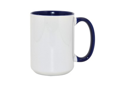 15oz Two-Tone Color Mug(Inside & Handle) Blue