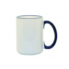 15oz Two-Tone Color Mug(Handle Only) Blue