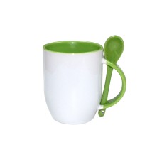 12oz Color Spoon Mug Light Green