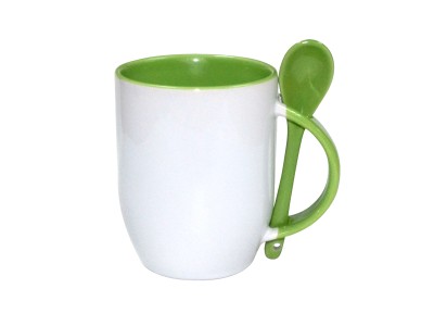12oz Color Spoon Mug Light Green