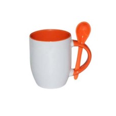 12oz Color Spoon Mug Orange