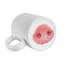 11oz Bottom Decor Mug(Pig Nose)