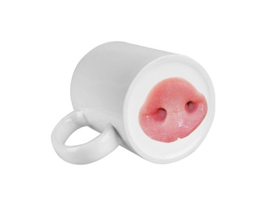 11oz Bottom Decor Mug(Pig Nose)