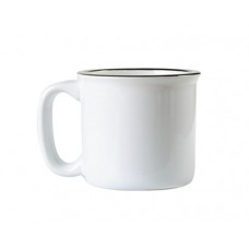 13oz Ceramic Enamel Cup(White)