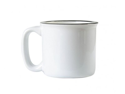 13oz Ceramic Enamel Cup(White)