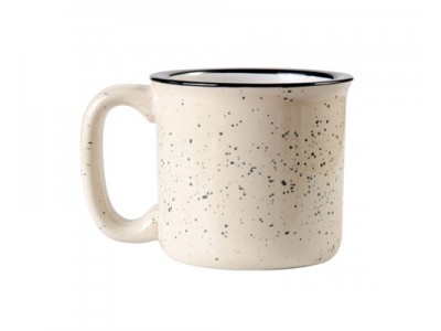 13oz Ceramic Enamel Mug(Beige)