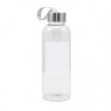 420ml Glass Bottle w Square White Patch