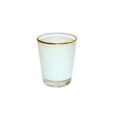 1.5oz Shot Glass Mug with Gold Rim