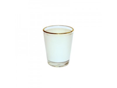 1.5oz Shot Glass Mug with Gold Rim