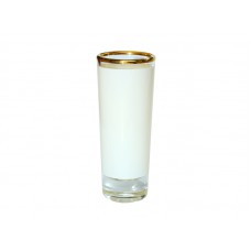 3oz Shot Glass Mug with Gold Rim