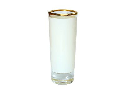 3oz Shot Glass Mug with Gold Rim