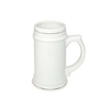 22oz Beer Stein w Gold Rim