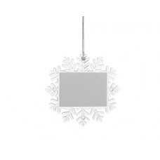 Plastic Ornament(Snowflake, 14*14cm)