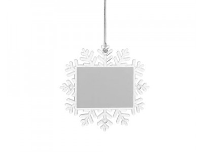 Plastic Ornament(Snowflake, 14*14cm)