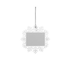 Plastic Ornament(Snowflake, 10.5*10.5cm)