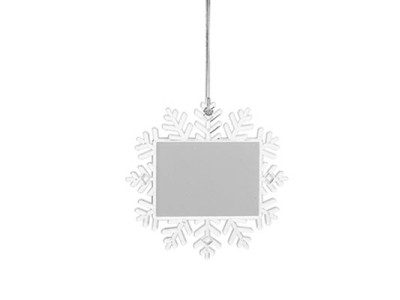 Plastic Ornament(Snowflake, 10.5*10.5cm)