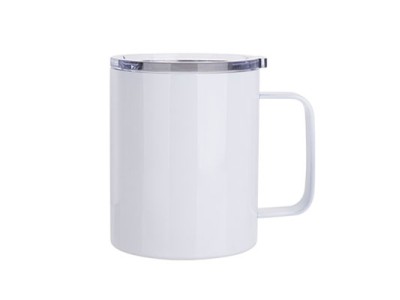 10oz/300ml Stainless Steel Coffee Cup(White)