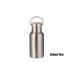 12oz/17oz/25oz Stainless Steel Bottle w Bamboo Lid(Silver)