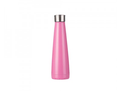 14oz/420ml Stainless Steel Pyramid Bottle(Rose Red)