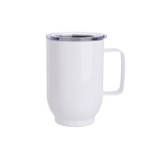 17oz/500ml Stainless Steel Coffee Cup(White)