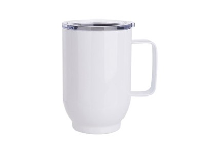 17oz/500ml Stainless Steel Coffee Cup(White)