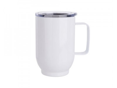 17oz/500ml Stainless Steel Coffee Cup(White)