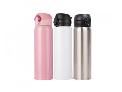 500ml/17oz Stainless Steel Bottle w Pop Lid