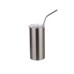 17oz/500ml Stainless Steel Tumbler with Straw & Lid(Silver)