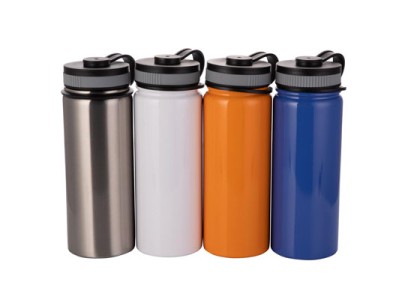 18oz/550ml Stainless Steel Flask w/ Portable Lid