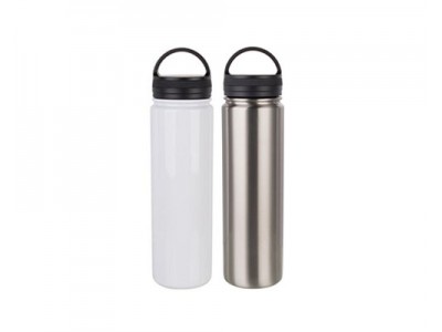 25oz/750ml Stainless Steel Flask w Portable Lid