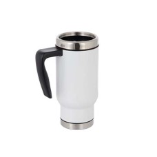 17oz Stainless Steel Travel Mug (White)