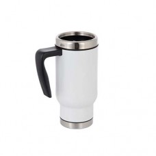 17oz Stainless Steel Travel Mug (White)