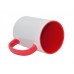 15oz Two-Tone Color Mug(Inside & Handle) Red