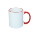 11oz Two-Tone Color Mug(Handle Only) Red