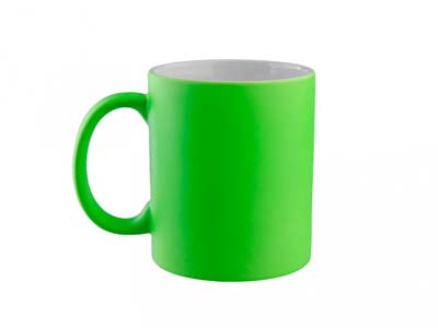 11oz Flare Mug (Frosted Matt,Bright Green)