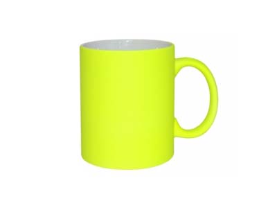 11oz Flare Mug (Frosted Matt,Yellow)