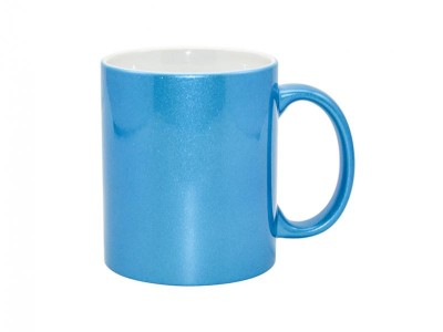 11oz Glittering Mug-Lake Blue