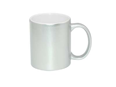 11oz Silver Mug