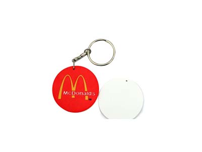 Plastic Key Ring (39mm Round)