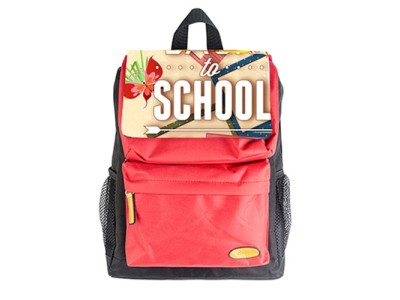Kids School Bag (Pocket Red)
