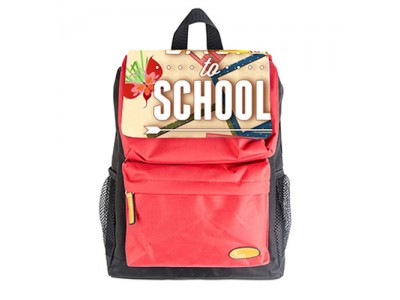 Kids School Bag (Pocket Red)