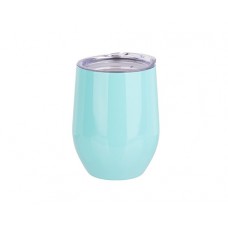 12oz Stainless Steel Stemless Wine Cup(Light Blue)