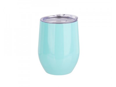 12oz Stainless Steel Stemless Wine Cup(Light Blue)