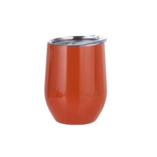 12oz Stainless Steel Stemless Wine Cup(Orange)