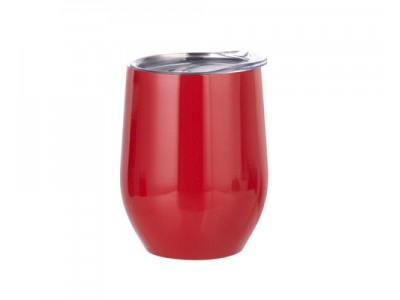 12oz Stainless Steel Stemless Wine Cup(Red)