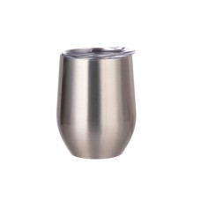 12oz Stainless Steel Stemless Wine Cup(Silver)