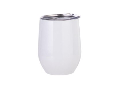 12oz Stainless Steel Stemless Wine Cup(White)